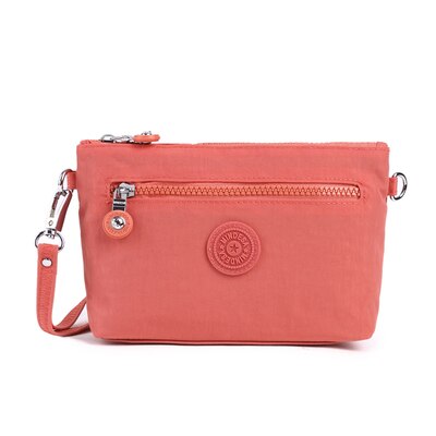 Kedanison Nylon Waterdichte Crossbody Bag Vrouwen Met Aap Ketting: Watermelon Red