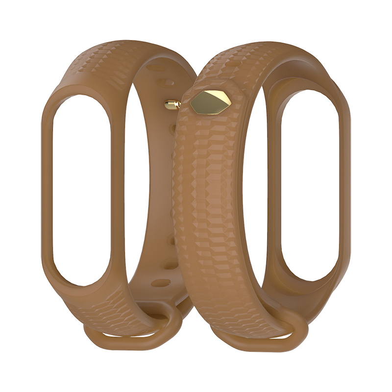 Mi Band 4 Strap Wrist Bracelet for Xiaomi Mi Band 3/4 Silicone Wristbands Correa Miband 3 Accessories: Brown