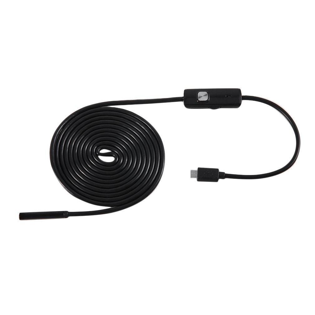 2M 6LED 5.5mm Lens 720P Endoscope Waterproof Inspection Borescope for Android Focus Camera Lens USB Cable Waterproof Endoscope