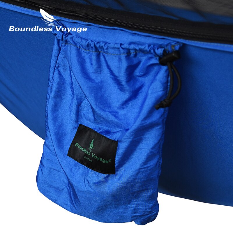 Grænseløs rejse camping hængekøje med myggenet letvægts bærbar vandretur backpacking camping picnic nylon