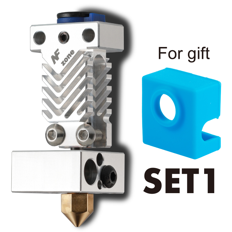 Mellow NF Zone-CR10 Hotend Extruder Kit Aerospace Materials For Creality Ender 3 Micro Swiss MK8 Nozzle 3D Printer Parts: 24V / Set 1