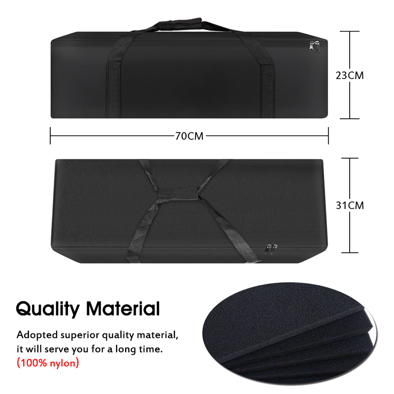 SH 70/84CMBolsa de fotografía Oxford negra para Softbox estudio fotográfico lámpara Led individual con trípode Kit de estudio de fotografía iluminación