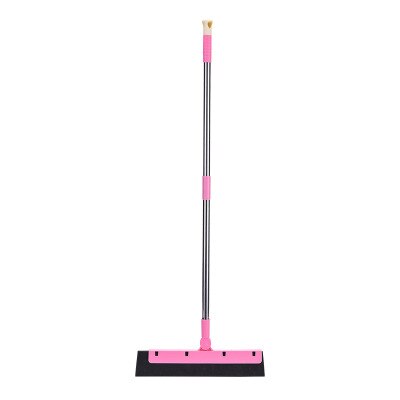 Magische bezem magische stofvrije schraper dubbelzijdige glaswisser wisser badkamer vloertegel schraper: Roze