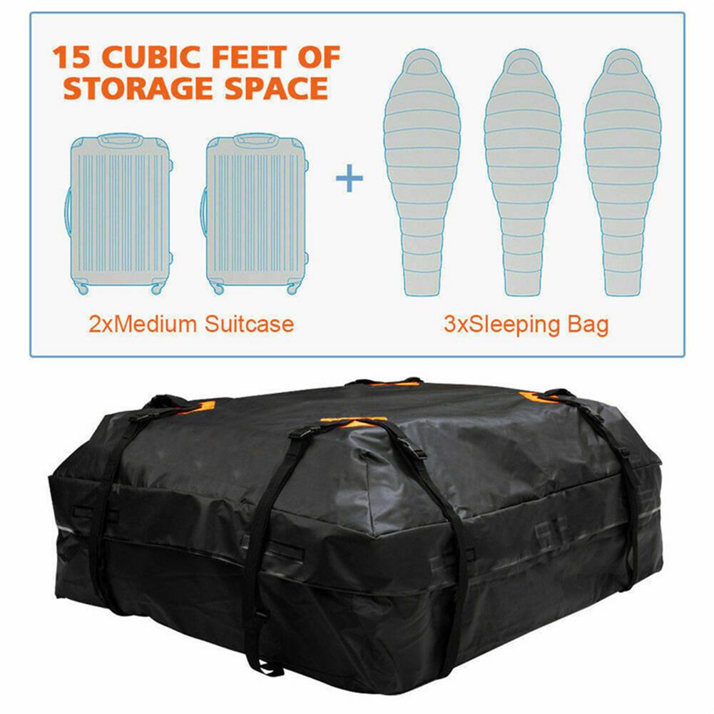 Universal Car Rack Roof Bags Cargo Carrier Waterproof Heavy Duty Outdoor Car Rooftop Storage Luggage Bag Trunk SUV Travel Bag