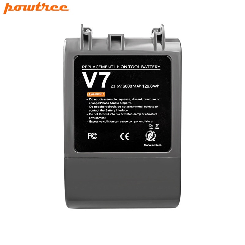 Powtree 21,6 V 4000 mAh Für Dyson V8 Akku Staubsauger Werkzeuge Li-Ion Hohe Kapazität Ersatz V8 absolut Staubsauger Wiederaufladbare Batterie Für Dyson Staubsauger V6 DC58 DC59 DC61 DC62 DC74 SV09 SV07 SV03 SV10