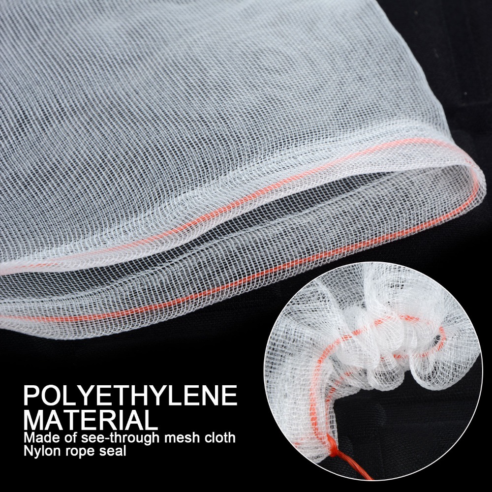20Pcs Set Nylon Mesh Bag Seed Bag Large Soaking Bag Fruit Insect-Proof Gauze Plant Growth Protect Bag Gardening Supplies