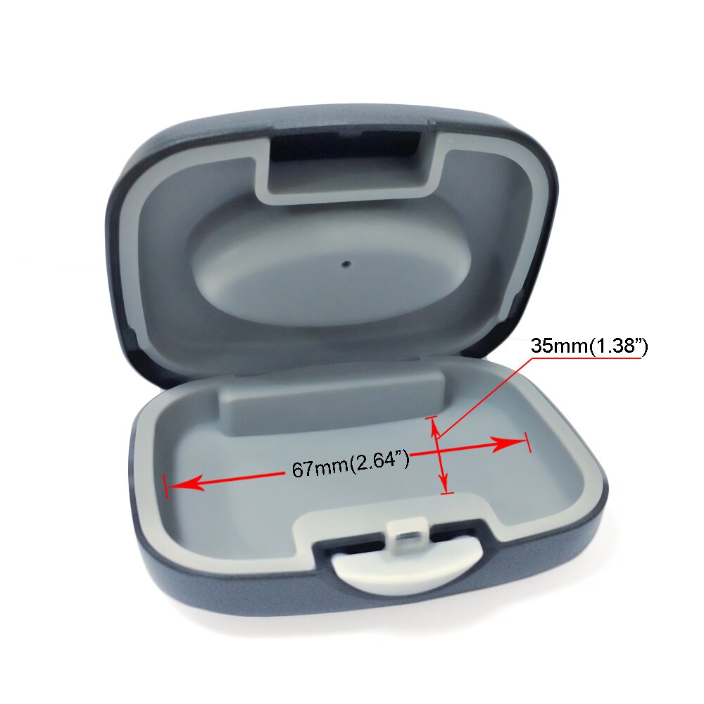 Hearing Aid Case Hard Protective Storage Box for BTE, ITC, CIC Hearing Aids Protector Holder
