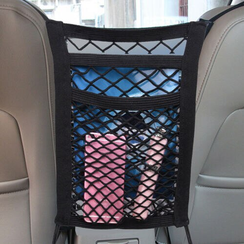 Car Dog Pet Barrier Guard Back Seat Safety Protector Mesh Net For SUV Truck Van Car Storage Bag