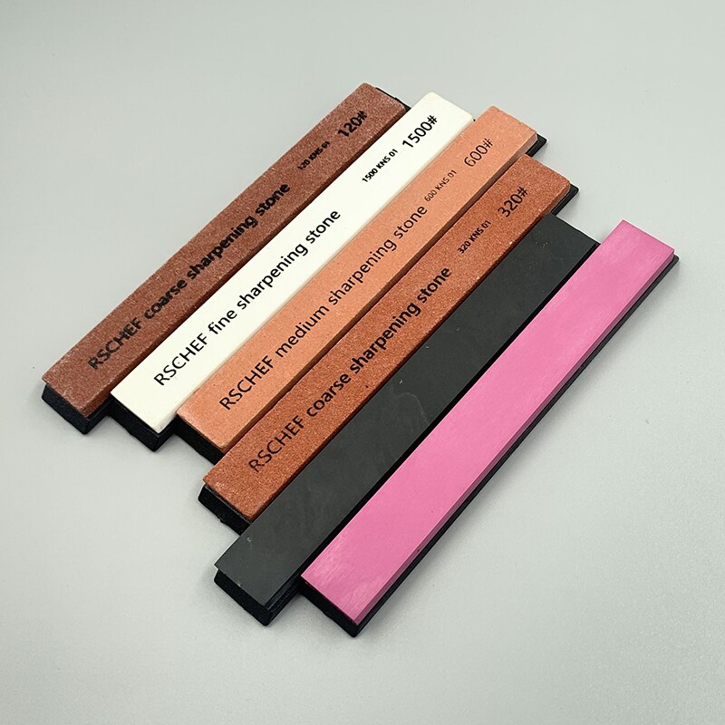 Coarse and fine polished leather knife sharpener whetstone sharpening stone kitchen toolssharpener bar sharpener fixing system