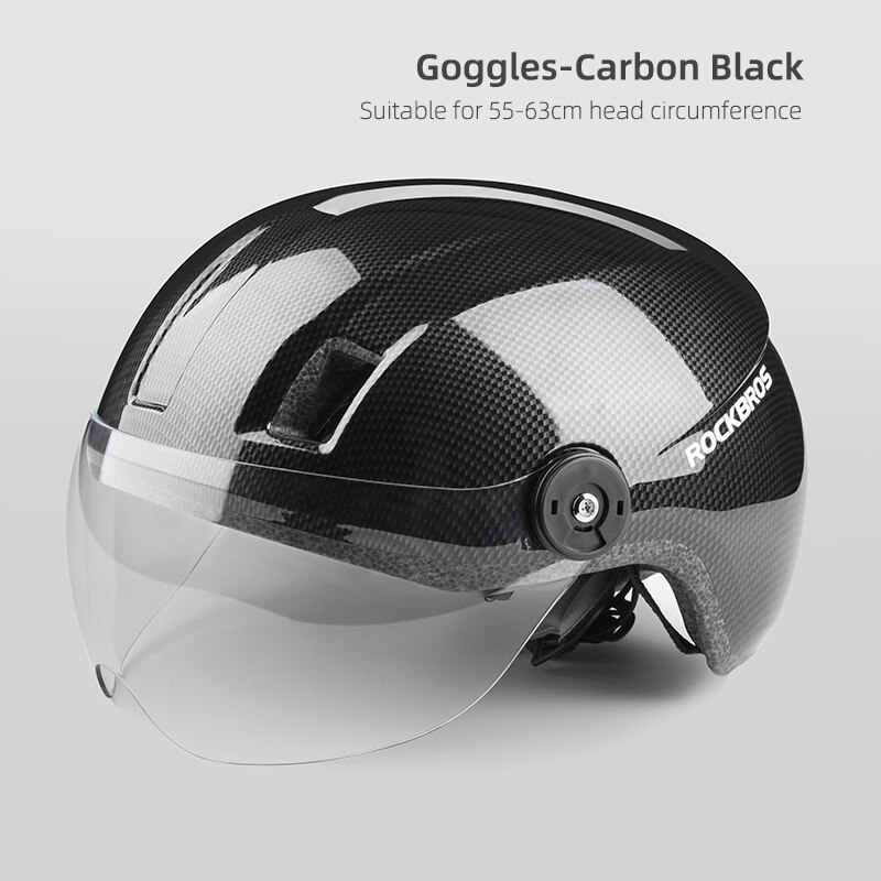 Rockbros Elektrische Fiets Helm Mannen Vrouwen Mtb Racefiets Helm Met Bril Motercycle Veiligheid Helm Bescherming Fietshelm: MT-095TW