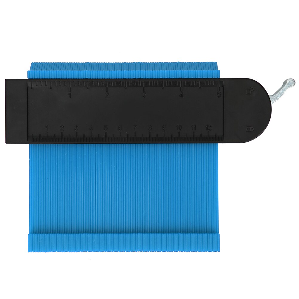 5in/10in Contour Gauge Irregular Shape Gauge Edge Shaping Tool for Measuring Work: 5in Blue