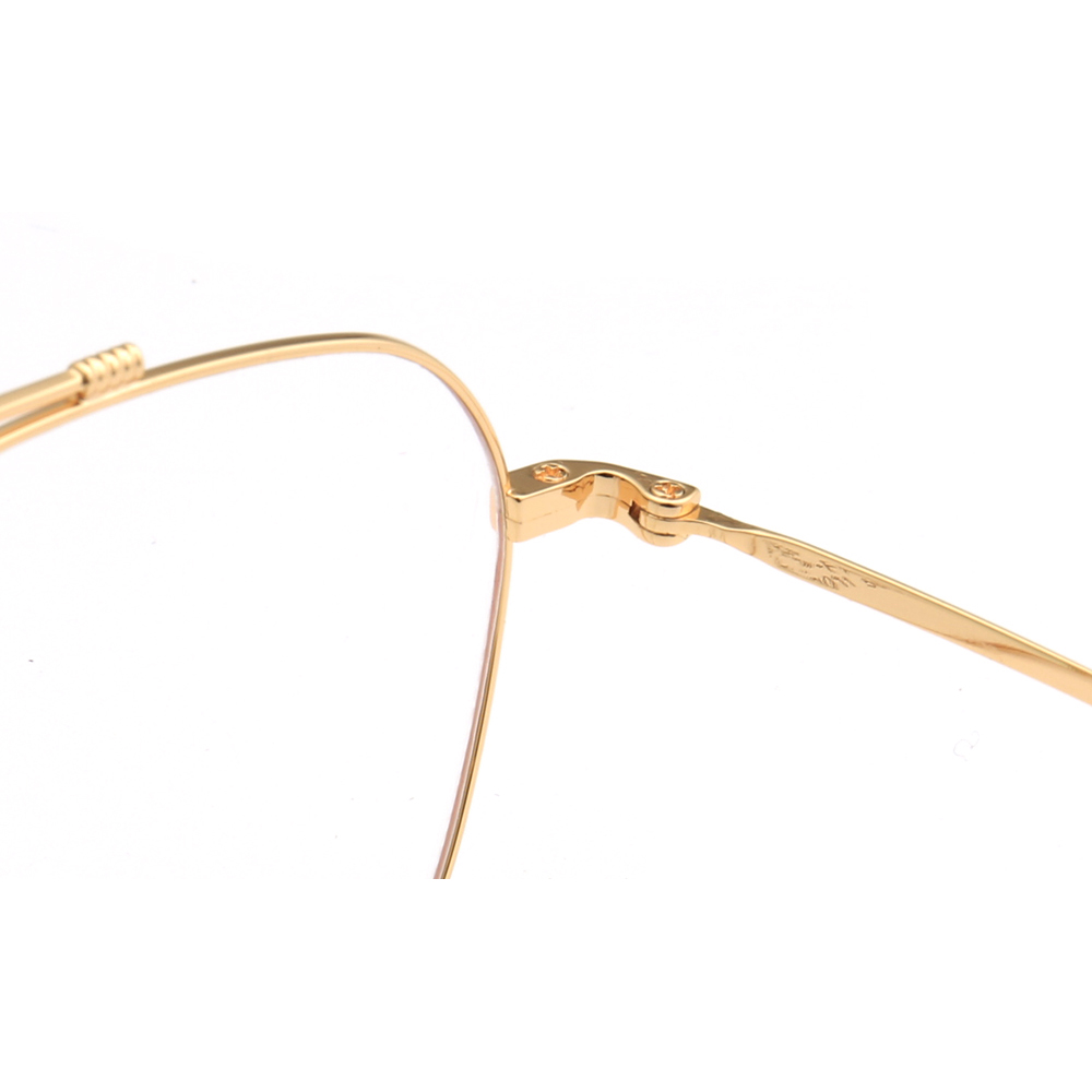 Los hombres de los años 80 óptica Retro de Metal marcos de gafas para hombres Plaza gafas Vintage gafas de prescripción de puente doble de oro