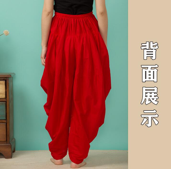 8 couleurs inde traditionnel femme coton pantalon Style ethnique printemps été fonds amples pantalons de danse pour femme