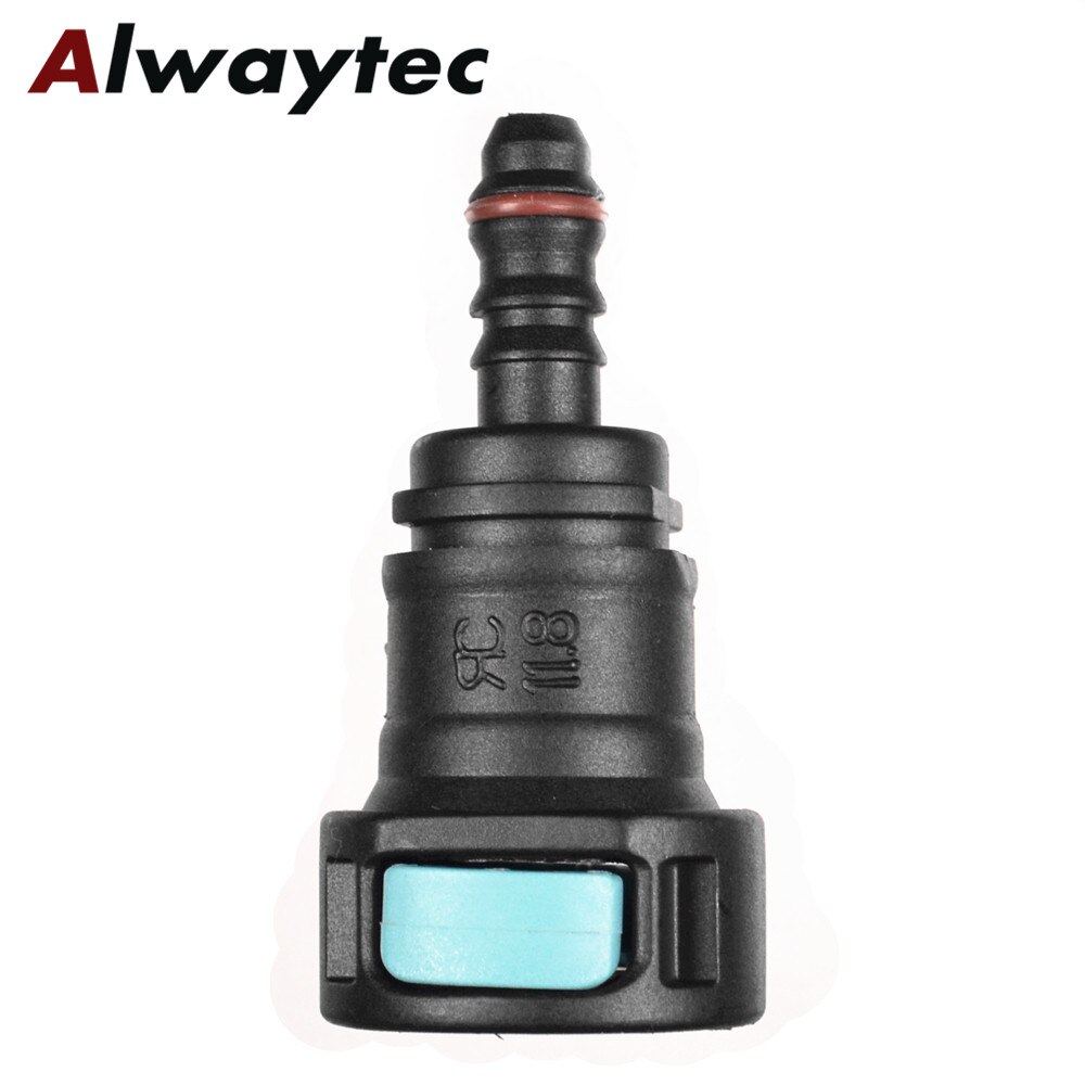 Auto parts 11.8mm SAE1/2 Large Hose Connector Fuel Line Fitting Connector Elbow Plastic Coupling: G53 ID6-5PCS