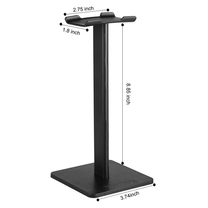 Universal holder til hovedtelefoner til gaming headset stativ øretelefon display rack bøjle til over ear headset støtte stativ: Sort
