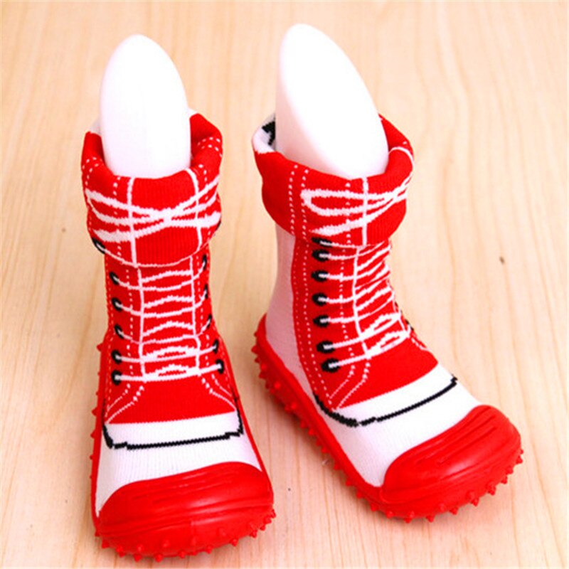 Baby Sokken Baby Peuter Vloer Sokken Schoenen Baby kinderen Rubber Zachte Bodem antislip Thuis Schoenen 1 krijgen 1 Gratis