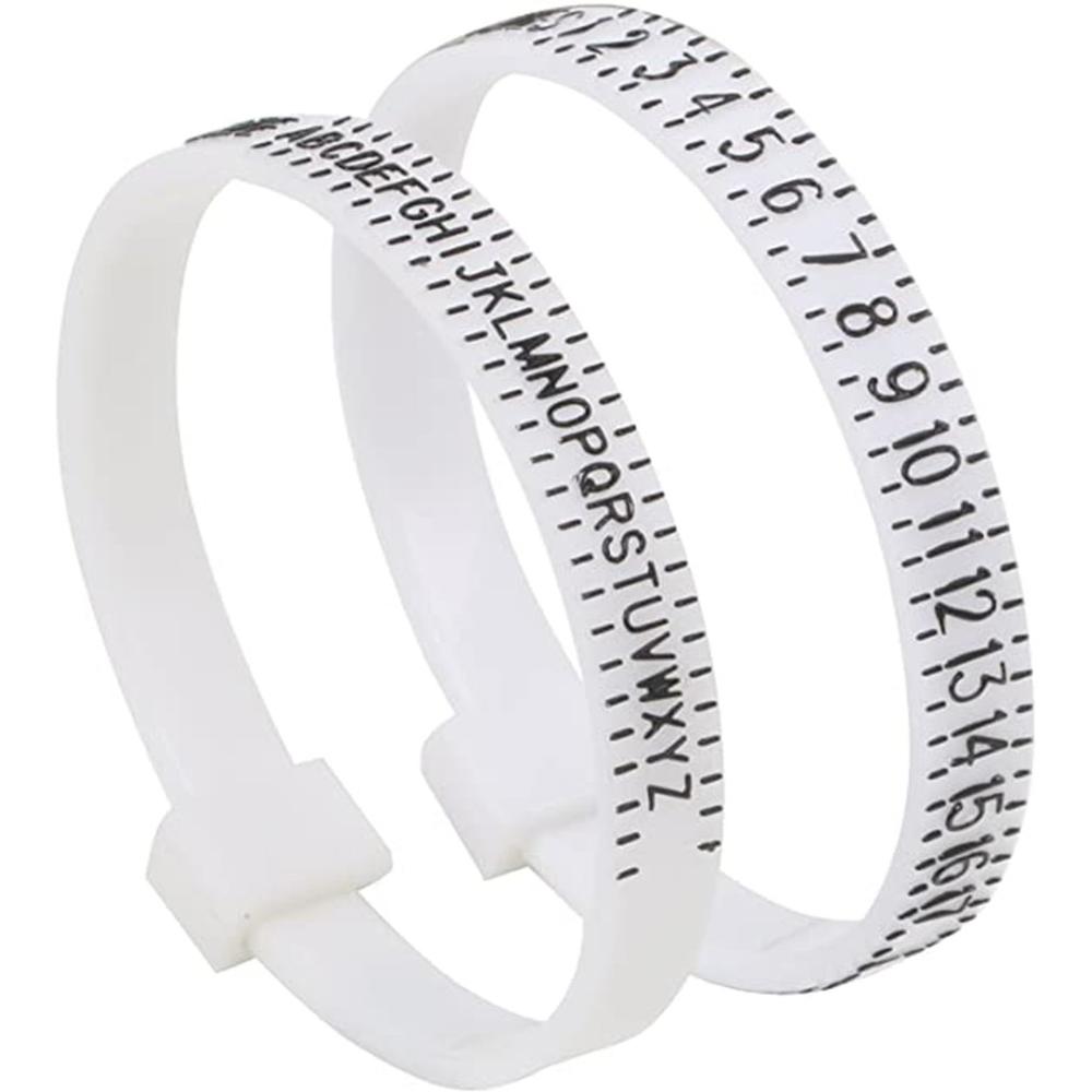 Portable Ring Sizer Ruler UK Finger Ring Size Measurement Tool Plastic Finger Size Measurement Belt Ring Size Ruler