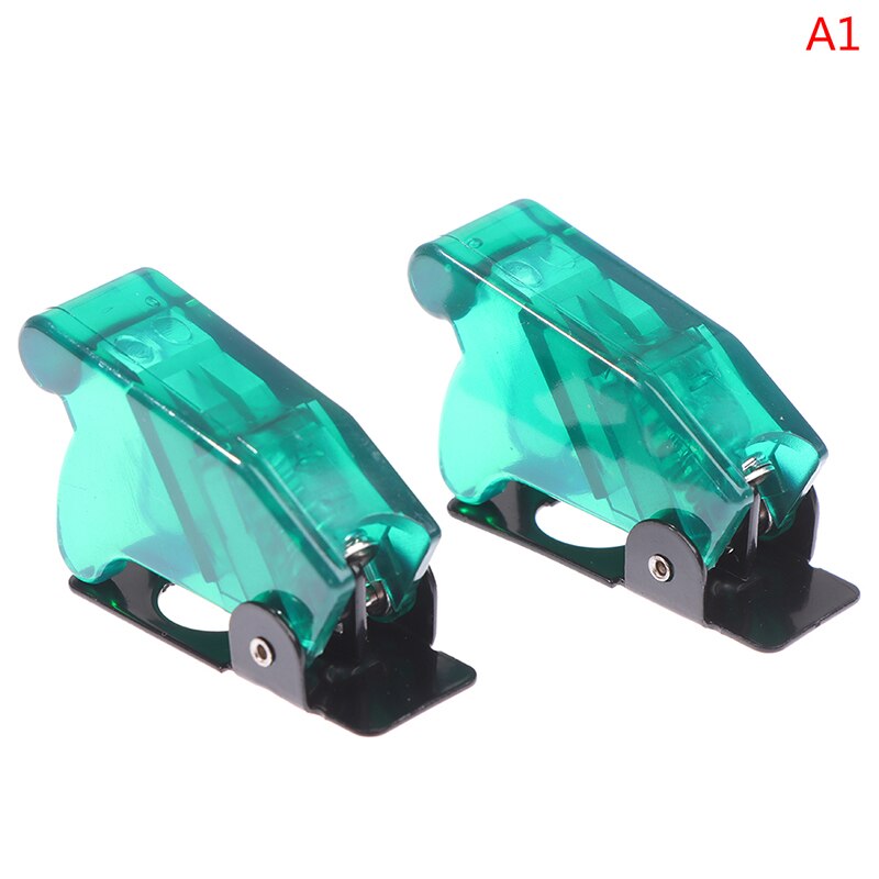 2 pièces Auto Voiture Bateau Camion Led Illuminée Interrupteur À Bascule Avec Sécurité Avion Secousse Couvrent la Garde: 1