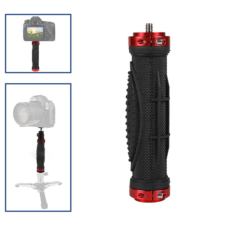 1/4'' Handle Grip Stabilizer Holder Stand Handheld Tripod For DSLR Camera Video LED Size:140*27*27mm