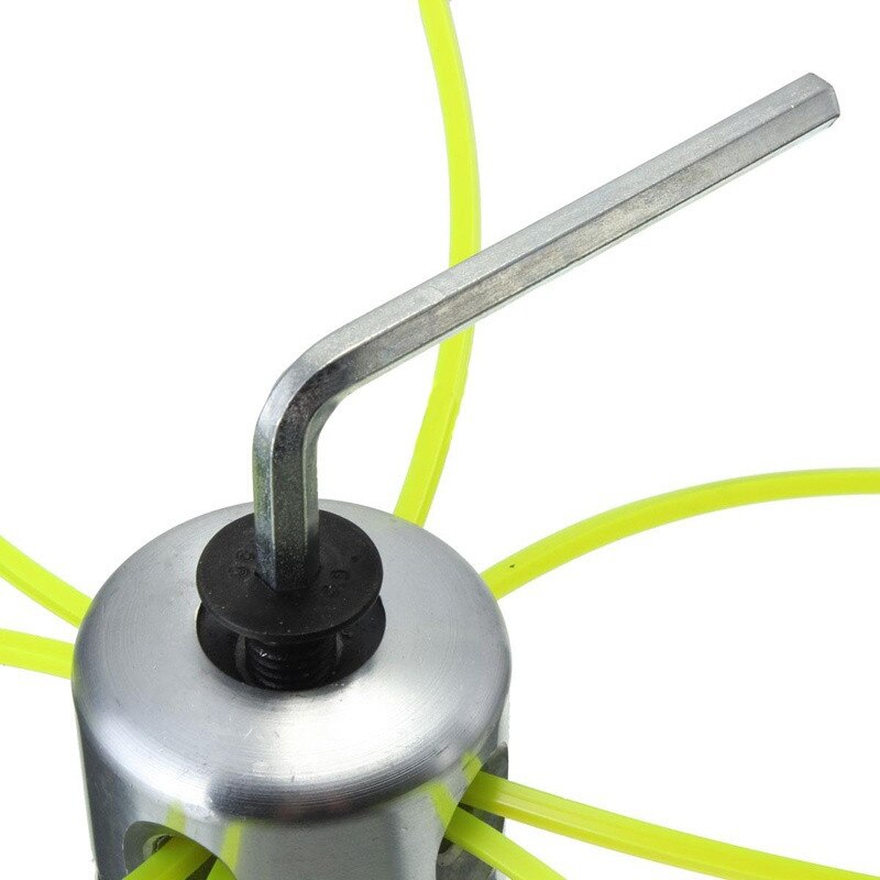 Garden Trimmer Head Universal Lawn Mower Head Aluminium Alloy Strimmer Trimmer Head String Set Gasoline Grass Brush Cutter Part