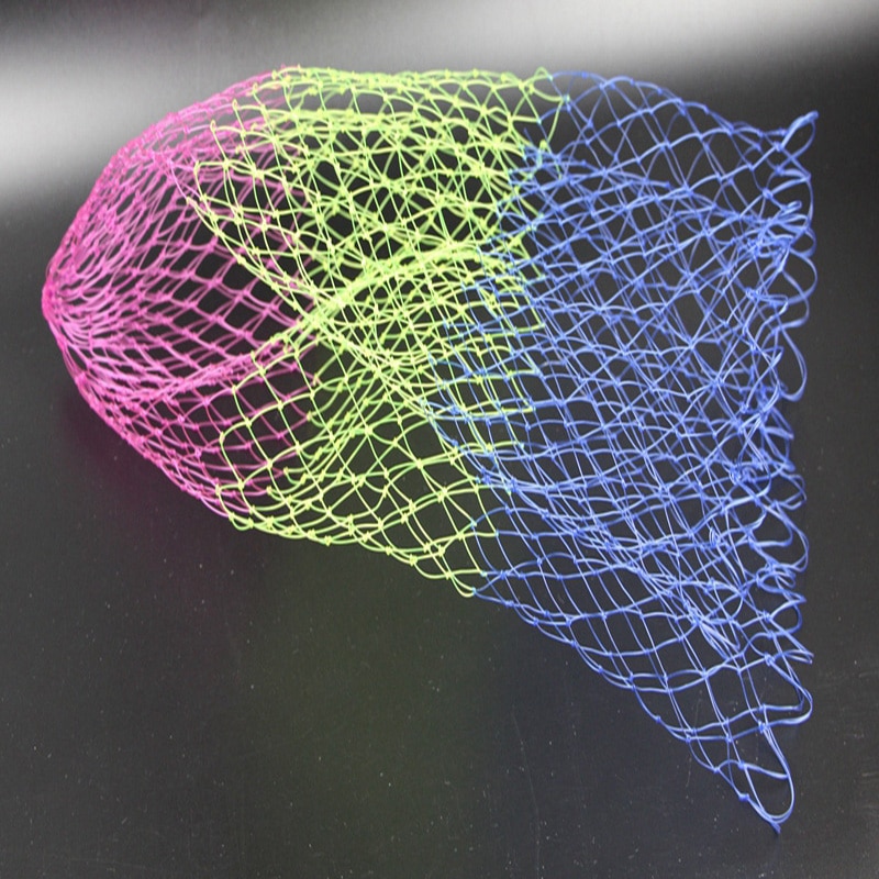 Nylon Visnetten Inklapbare Vissen Tools Ruit Mesh Gat Diepte Opvouwbare Nylon Landing Dip Netto