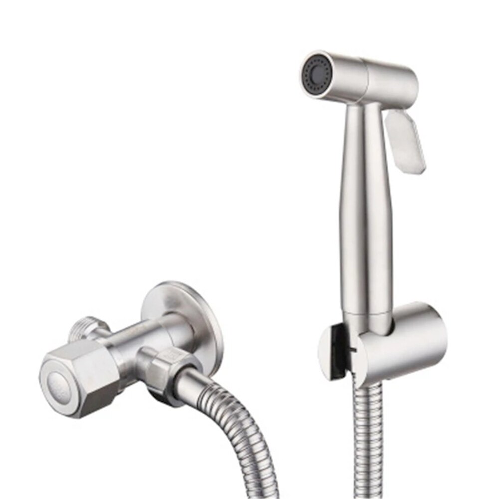 Handheld Bidet Kraan Sproeier Toilet Hand Spuiten Rvs Bidet Set Wc Bidet Sproeier Zelfreinigende Voor Badkamer: F