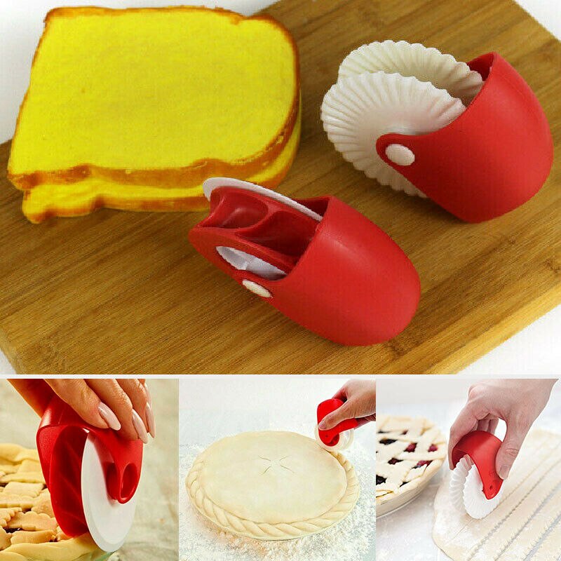 3pc/set Kitchen DIY Pizza Pastry Lattice Cutter Pastry Pie Decor Cutter Wheel Roller For Pizza Pastry Pie Crust Baking Tools