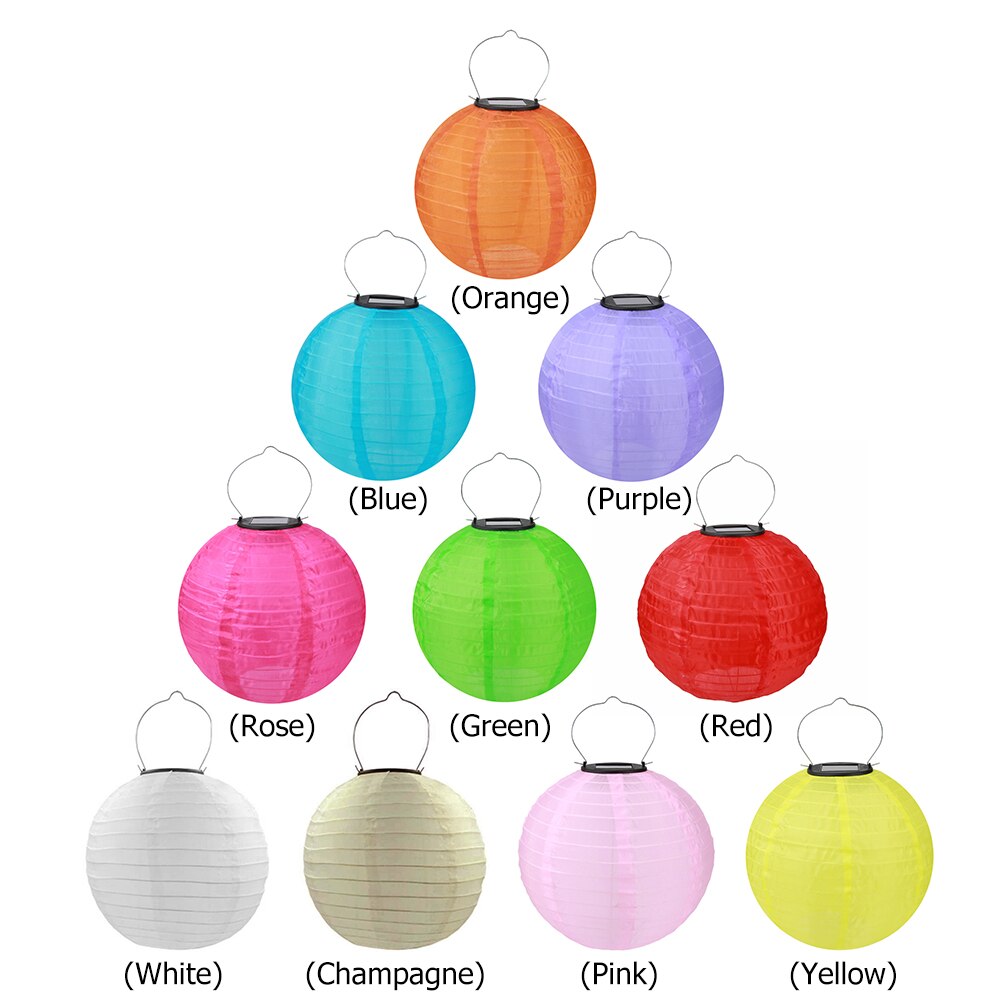 30cm led solar lantaarnlamp waterdicht buitenfeest decoratie hanglamp voor tuin, huis, binnen, bruiloft, sprookjesachtige licht