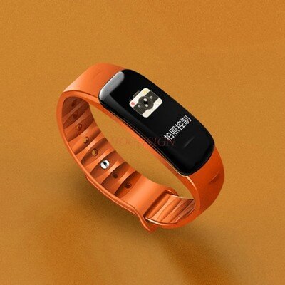 Farveskærm smart armbånd svømning vandtæt mænd og kvinder sports trin ur multifunktion puls blodtryk: Orange