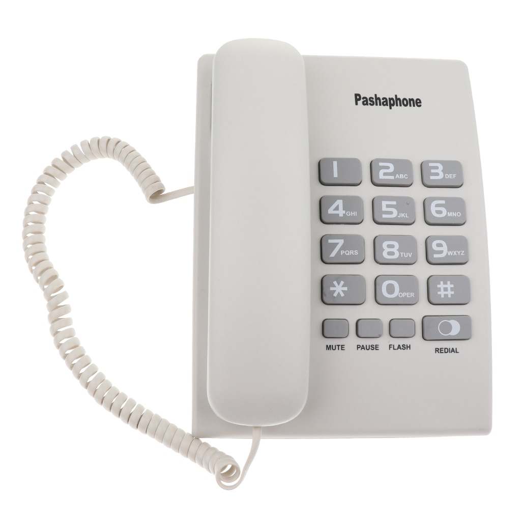 Corded Telephone Dual Port Landline Phone Hanging Wired Wall Home Telephone Corded Business Phone