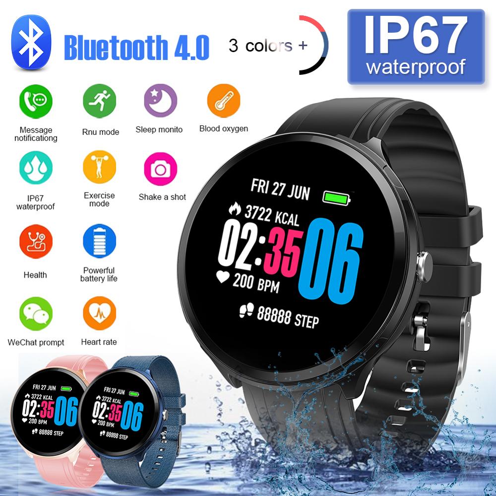 IP67 Sport Smart Watch Mannen En Vrouwen Fitness Tracker Hartslag/Bloeddruk Oxymetrie Monitor Gezondheid Herinnering Smart Armband