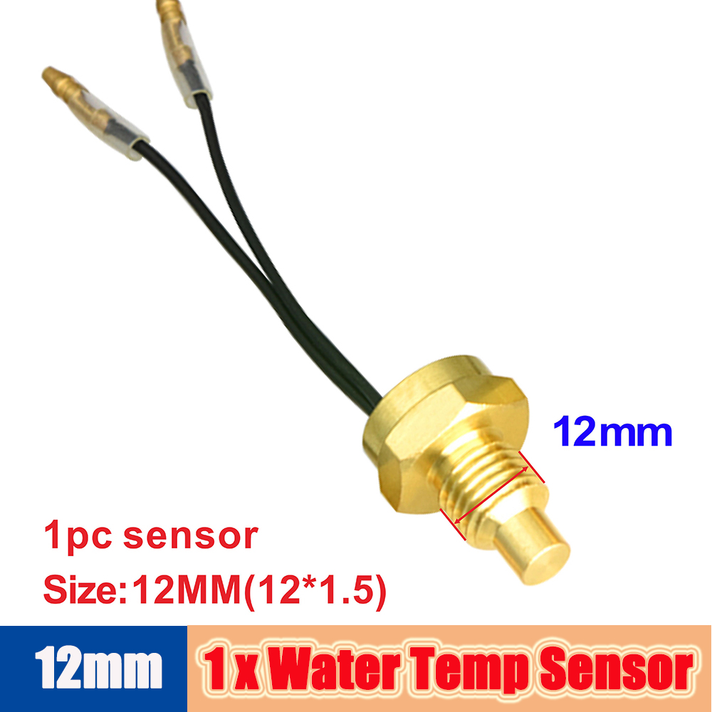 Medidor de temperatura automático con Sensor 1/8 NPT 52mm LED Digital indicador de temperatura de aceite/agua PSI prensa de aceite medidor negro apto para coche de gasolina: Lavanda