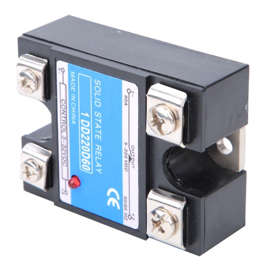 Module relais à l'état solide | D'entrée SSR 3-32VDC, charge 5-220VDC, relais de commande 10A/25A/40A/60A/75A/80A/100A/120A