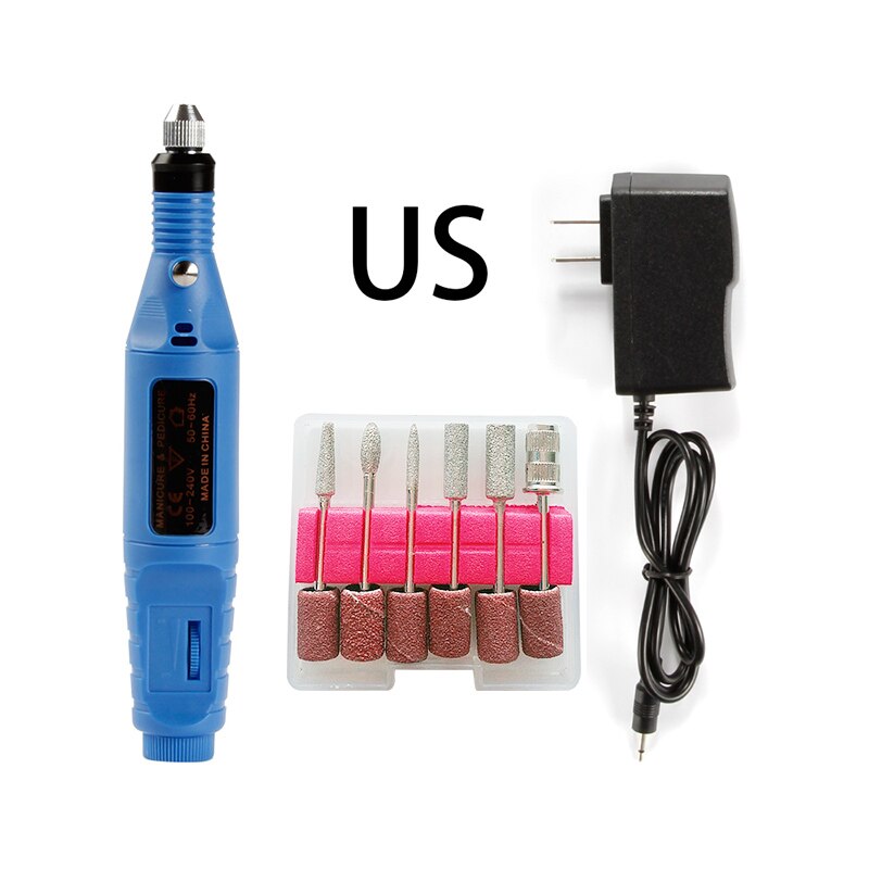 Apparecchi elettrici per Manicure Pedicure USB Macchina Del Trivello Del Chiodo Della Cuticola Remover Gel Unghie Artistiche Punte da Trapano Fresatura Rettifica Frese E Taglierine Per Micro SIM: GJ1451BUS