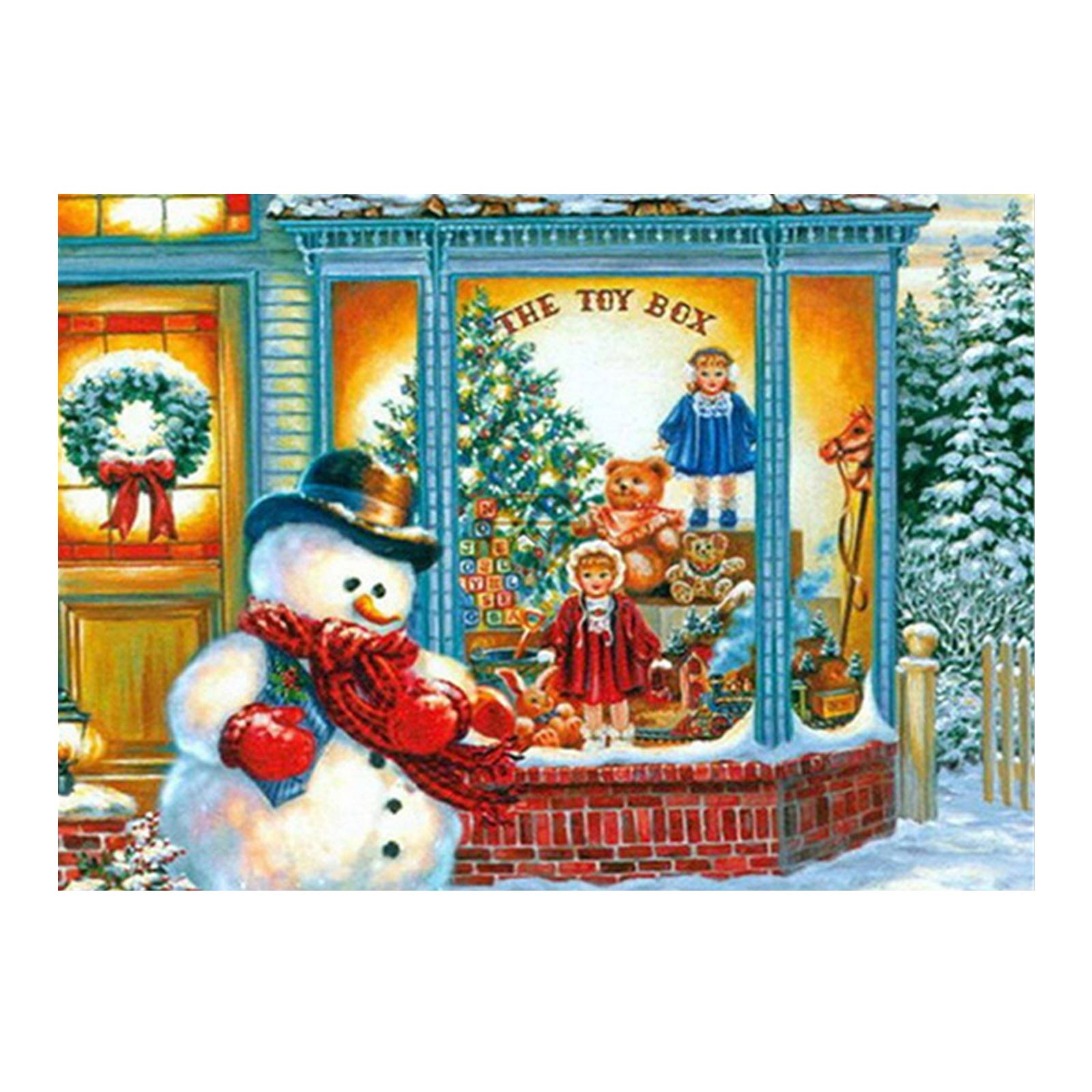 DIY 5D Diamond Painting Kit Christmas Rhinestone Embroidery Painting for Kids Adults Home Office Hotel Decor 12x16in: E