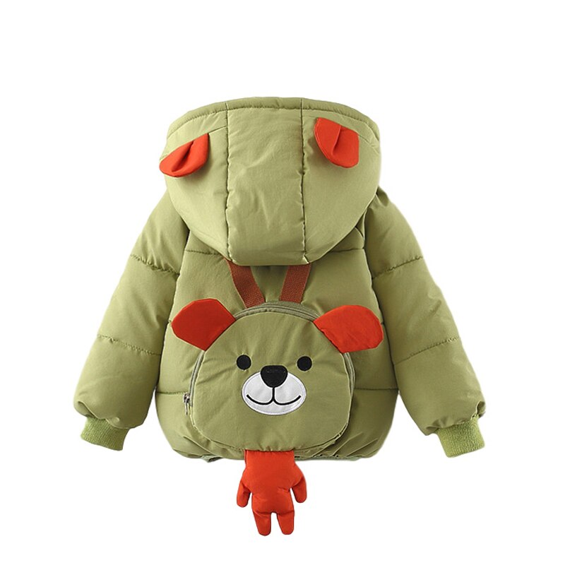 Herfst Winter Baby Kleding Baby Jongens Meisjes Dikker Warm Leuke Cartoon Katoen Gewatteerde Jassen Peuter Kids Bovenkleding: C / 12m