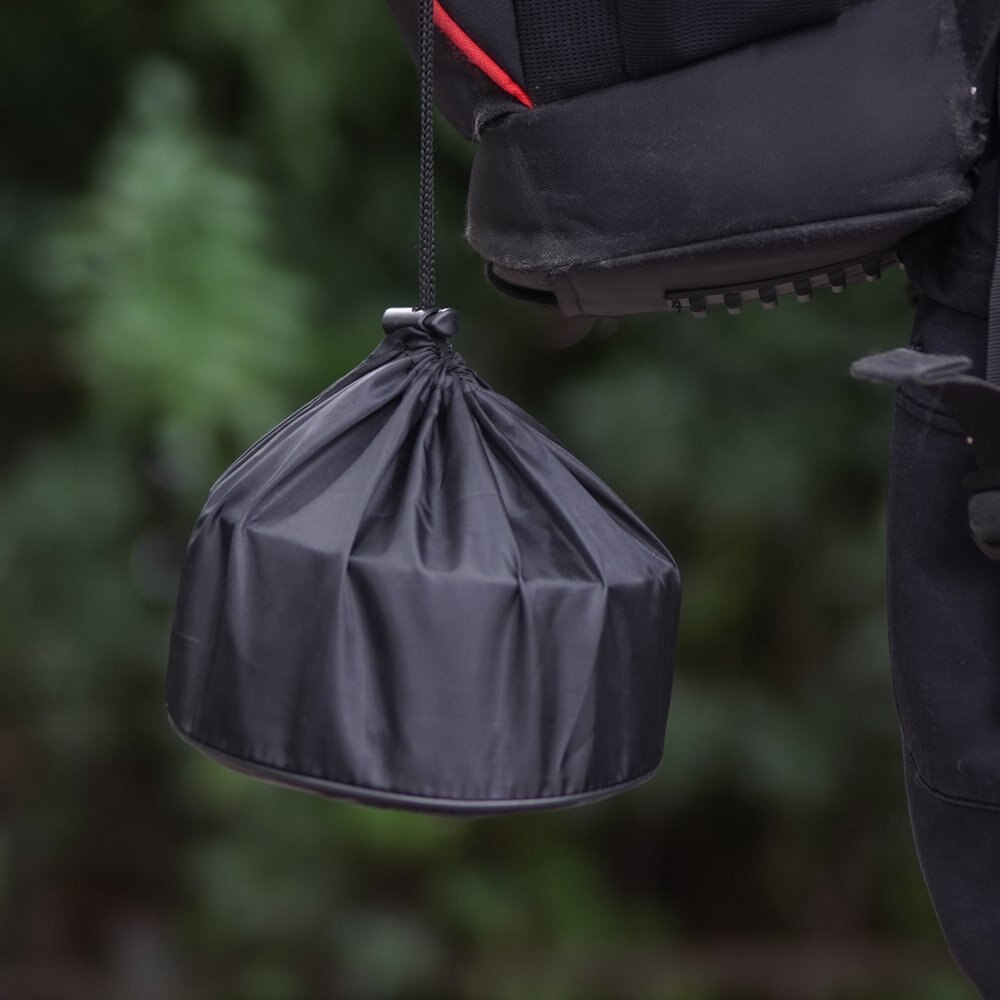 10pcs Portable Camping Cookware Set Foldable Camping Hiking Backpacking Camping Cookware Set (1 Litre) Lightweight Durable Pan