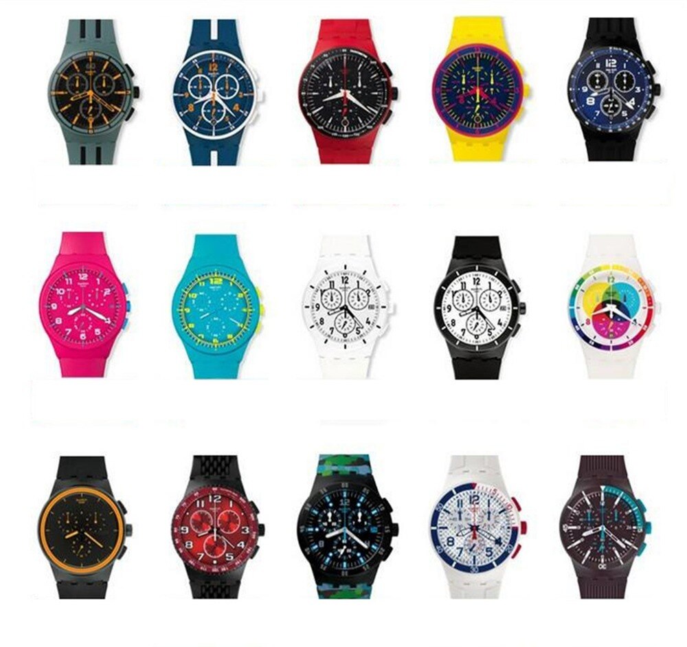 Correa de reloj para Swatch, accesorios de pulsera de silicona de goma, 17mm, 19mm, 20mm