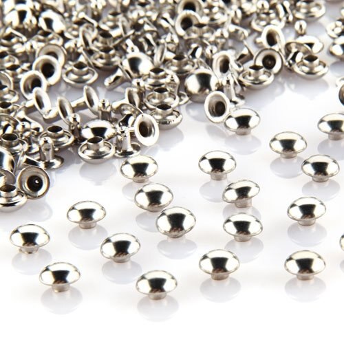 WSFS 100 PCS 7 mm Round Metal Rivets for Gloves Belt