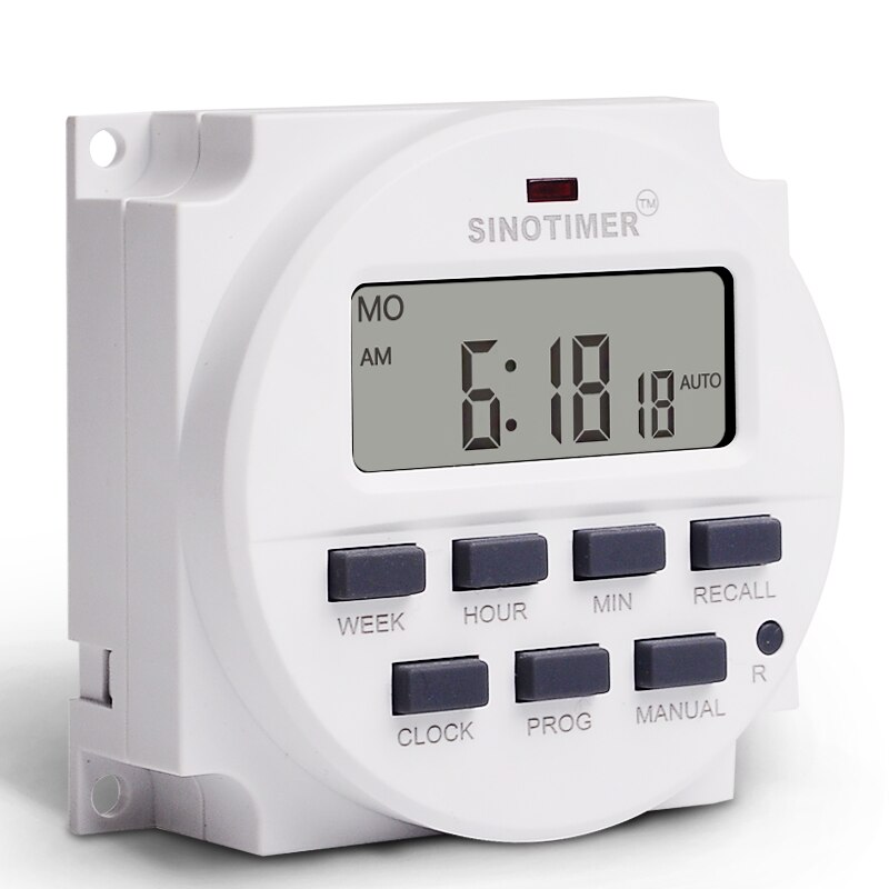 Lcd digitalt display 7 dages programmerbare timere skifte 12v 24v 110v 220v ac dc ugentlig times minut kontrol timer med nedtælling