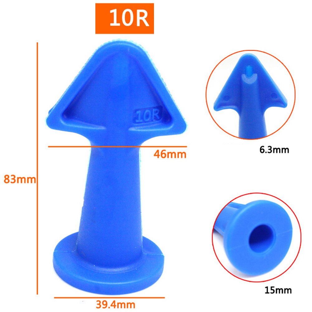 3 Stks/set Multifunctionele Afwerking Thuis Rubber Breeuwen Accessoires Milieuvriendelijke Professionele Kit Tool Troffel Mondstuk Schoon