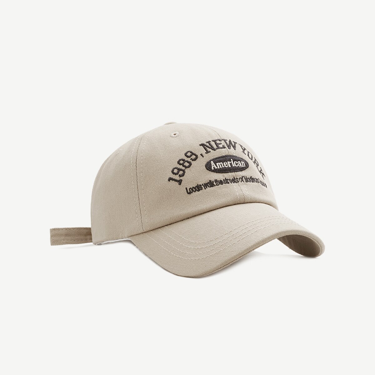 IL KEPS – casquette de Baseball brodée pour hommes et femmes, chapeau de soleil Kpop en coton, style Hip-Hop, York, BQM267: beige  BQM267