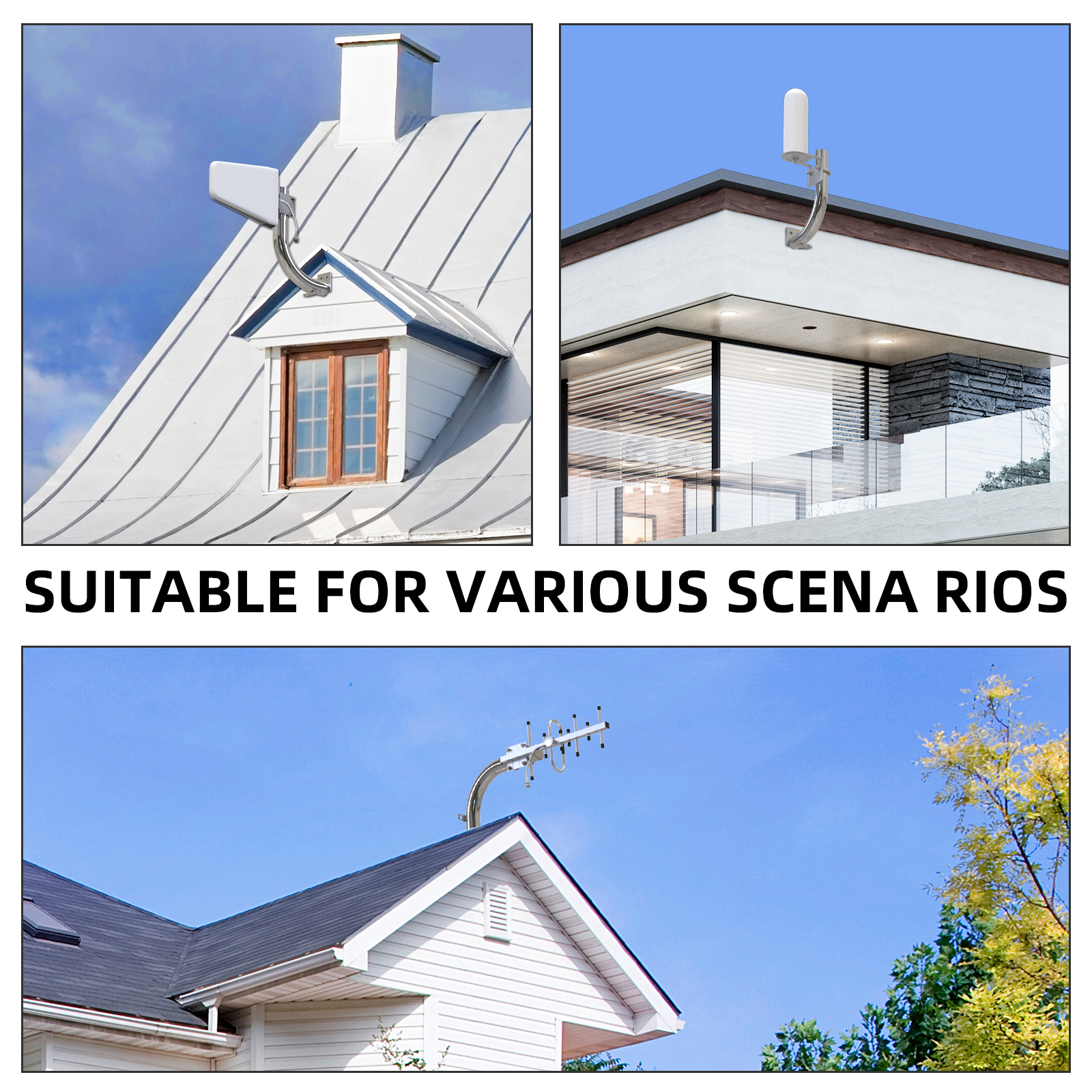 Lintratek outdoor 4g antenna amplifier 700-2700MHz signal booster help install amplifier Cell phone Repeater gsm 2g 3g 4g