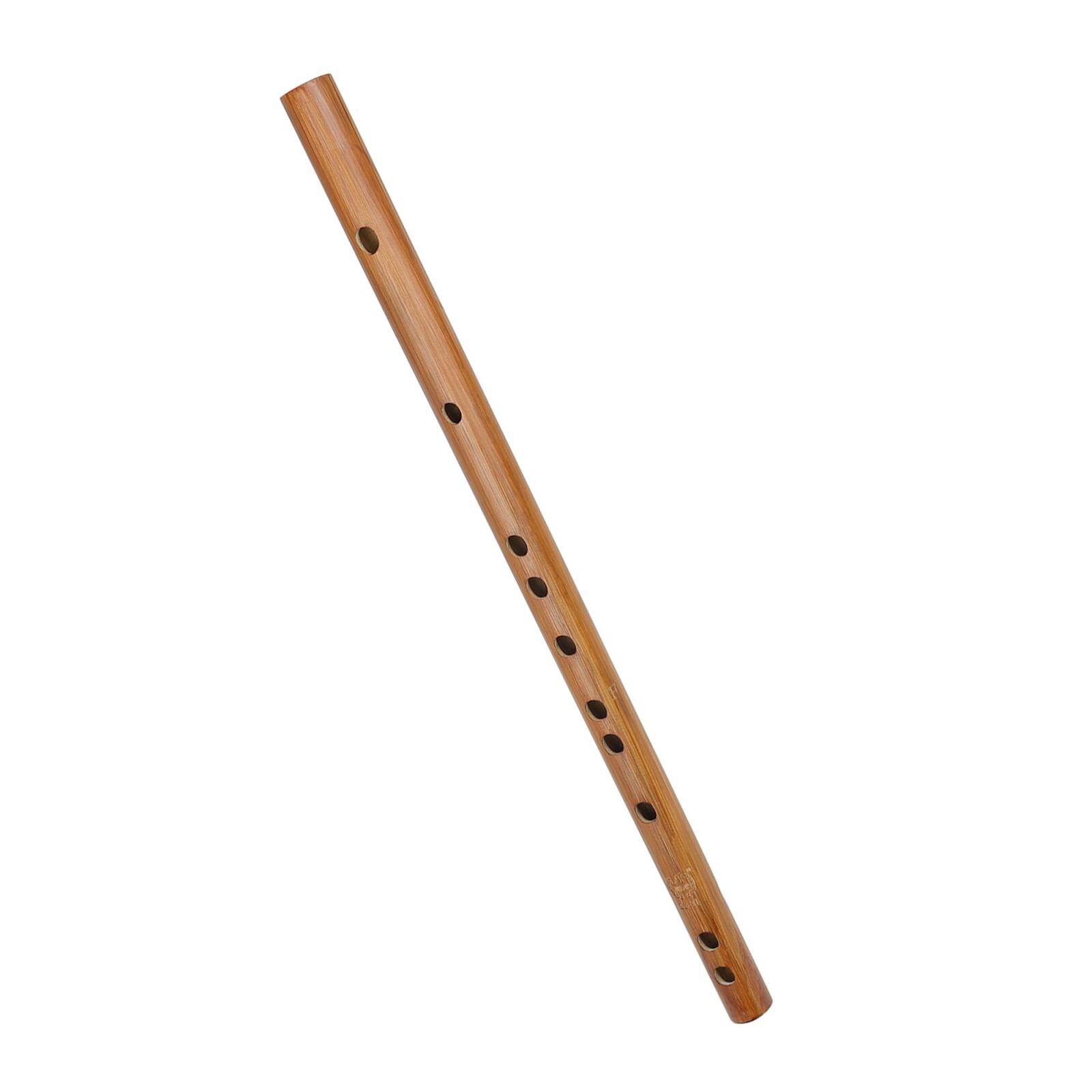 Flauta de bambú indio para niños, instrumento Musical, llaves Vintage, C/D/E/F/G, novedosos hechos a mano: Caqui oscuro