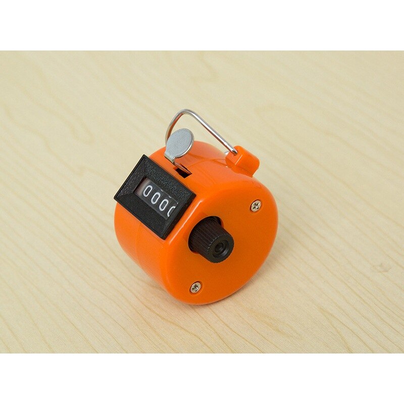 4 Digit Number Counter Clicker Hand Finger Display Manual Counting Tally Clicker Timer Soccer Golf Counter Muti color