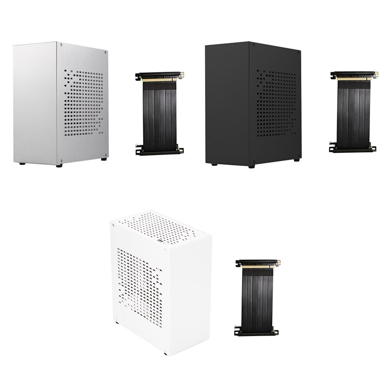 A07 Mini ITX Computer fallen Chassis HTPC Gastgeber fallen USB 3,0 ITX Gehäbenutzen mit Grafikkarte Verlängerung Kabel