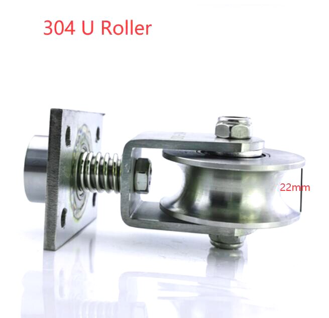 V H Omni-Directional Wheel/ Ground Roller with Spring as Sliding gate Hardware /Track wheel: 304 U Roller