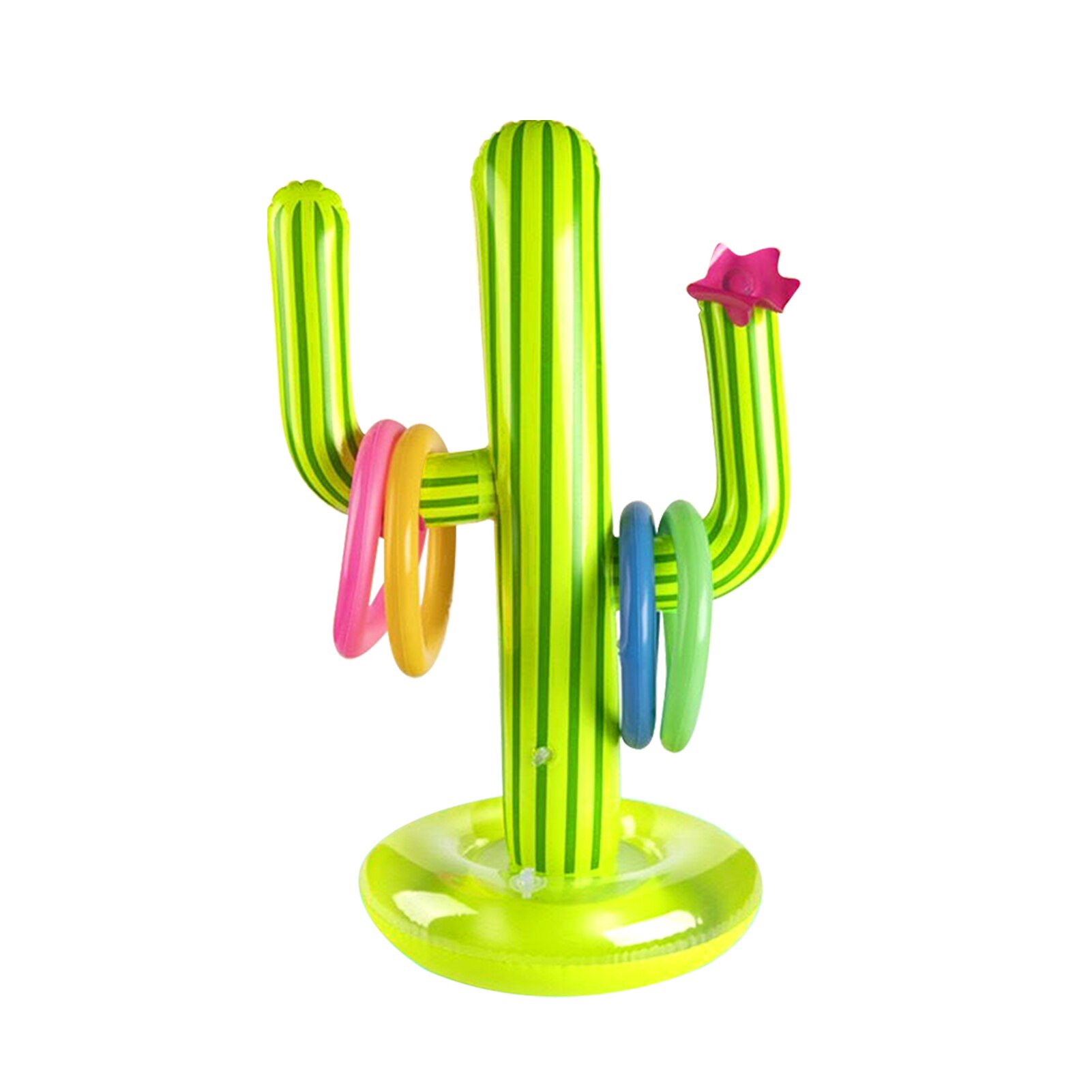 Toss Spel Met 4 Ring Plezier Zomer Familie Speelgoed Accessoires Strand Zwembad Kinderen Volwassenen Party Pvc Outdoor Opblaasbare Cactus