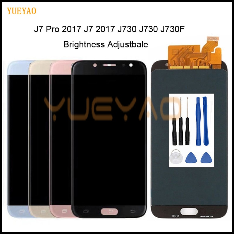 5.5 " lcd samsung galaxy  j7 pro  j730 näytön kosketusnäyttö digitoija kokoonpano sm -j730f j730fm/ ds  j730f/ ds  j730gm/ ds
