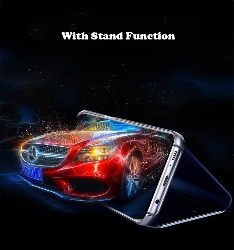 Voor oppo realme 6 pro hoesje luxe spiegel flip standaard smart view coque voor oppo reno 3 5g hoesje schokbestendige standaard beschermhoes